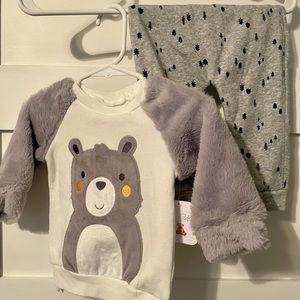 Cozy Bear & Trees Outfit Baby